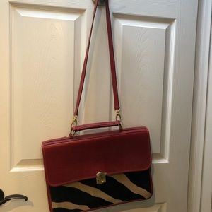 Terrida Laptop/briefcase.Leather/pony hair.Italy